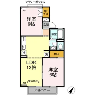 静岡県藤枝市駿河台2丁目【アパート】の間取り