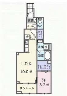 静岡県藤枝市志太4丁目【アパート】の間取り