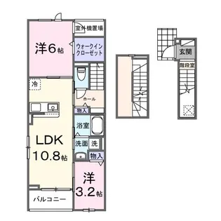 静岡県焼津市大村新田【アパート】の間取り