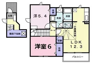 静岡県掛川市長谷1丁目【アパート】の間取り