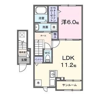 静岡県焼津市塩津【アパート】の間取り