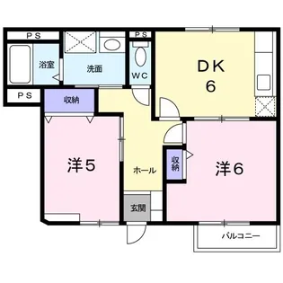 静岡県袋井市久能【アパート】の間取り
