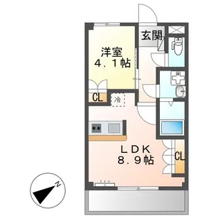 静岡県藤枝市水守3丁目【アパート】の間取り