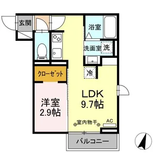 静岡県掛川市南1丁目【アパート】の間取り