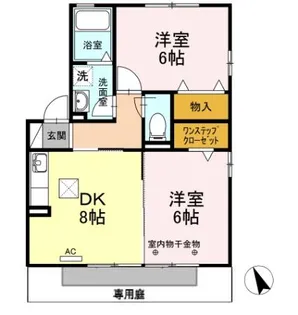 静岡県藤枝市仮宿【アパート】の間取り