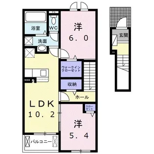 静岡県焼津市大村1丁目【アパート】の間取り