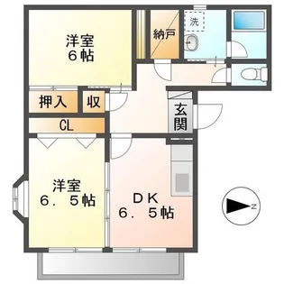 静岡県焼津市石津1丁目【アパート】の間取り