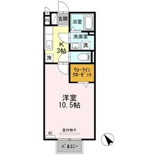 静岡県島田市宝来町【アパート】の間取り