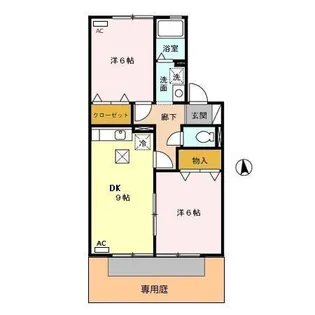 静岡県袋井市湊【アパート】の間取り