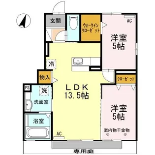 静岡県焼津市田尻北【アパート】の間取り