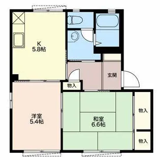 静岡県藤枝市東町【アパート】の間取り