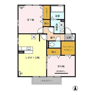 静岡県袋井市愛野南1丁目【アパート】の間取り