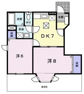 静岡県焼津市八楠4丁目【アパート】の間取り