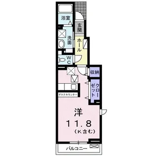 静岡県藤枝市音羽町5丁目【アパート】の間取り