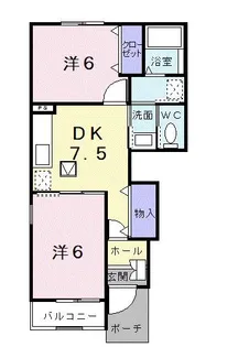 静岡県島田市稲荷1丁目【アパート】の間取り