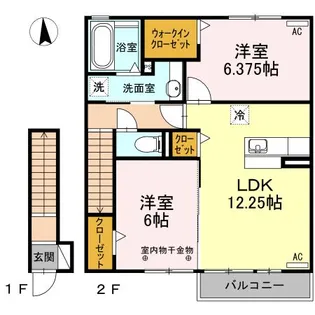 静岡県焼津市三ケ名【アパート】の間取り