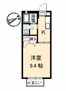 エルディムⅡ【102号室】の間取り