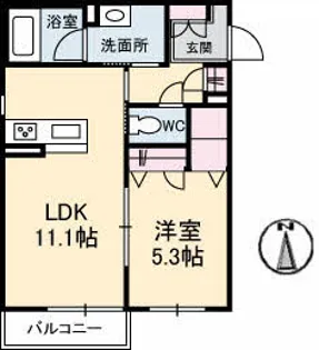 ヴィラ シャングリラ【1階】の間取り