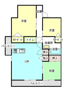 アイビーステイツ【303号室】の間取り