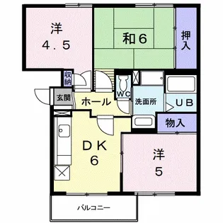 ハイム長通【3階】の間取り
