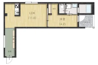 Lien小山【1階】の間取り
