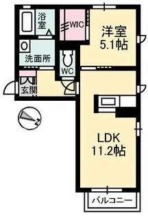 Posto Ⅵ号館【201号室】の間取り