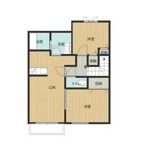 アンソレイエ【202号室】の間取り