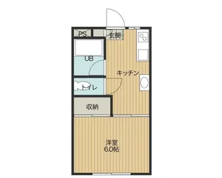 コーポ船越【103号室】の間取り