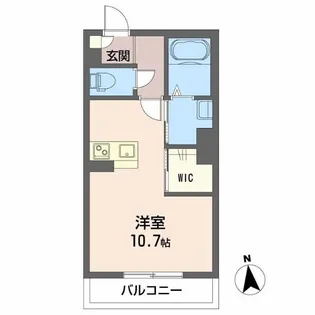 チェルシー 西津田 West【1階】の間取り