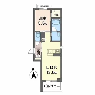 チェルシー 西津田 East【2階】の間取り