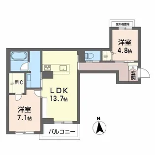 チェルシー 西津田 East【3階】の間取り