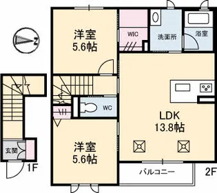 TYCOON【2階】の間取り