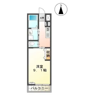 ネオスカイ【2階】の間取り