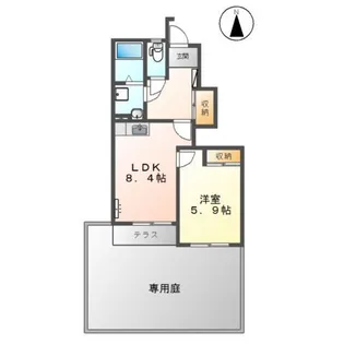 プロニティゆまち【1階】の間取り