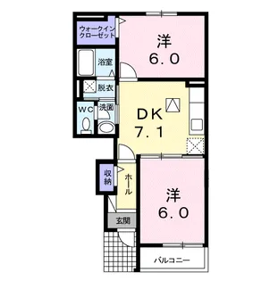 ソレイユ Ⅰ【1階】の間取り