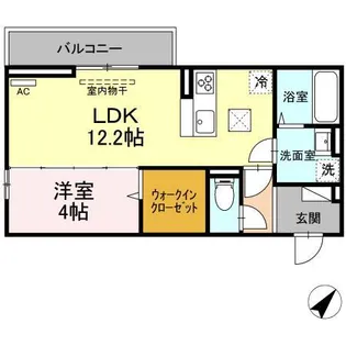 ヴェルデュール【1階】の間取り