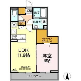 カーサ・エテルノ西津田A【1階】の間取り
