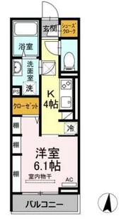 エクセレント東朝日町19【1階】の間取り