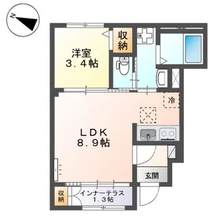 スリーステップ【1階】の間取り