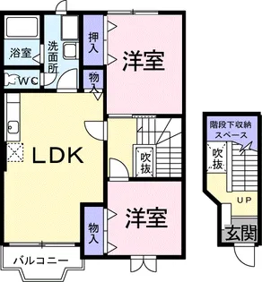 セゾン プレサイト【2階】の間取り