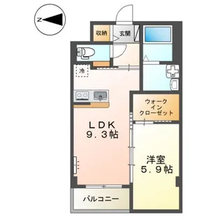 クレオン【2階】の間取り