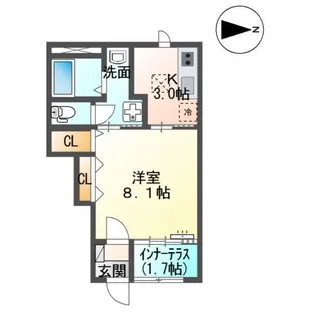 アルコバレーノ【1階】の間取り