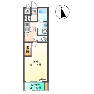 シャリス大津【1階】の間取り