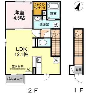 プラモニー【2階】の間取り