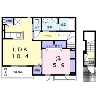 ヒラスズキ【2階】の間取り