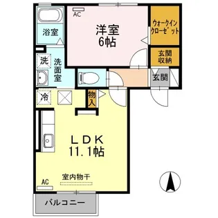 ルミウス【1階】の間取り