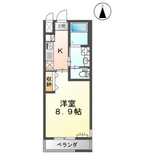 カレラ渡橋【1階】の間取り