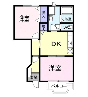 セゾン プレサイト【1階】の間取り