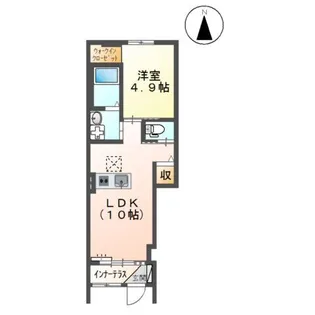 グラン・シャルム 塩冶【1階】の間取り