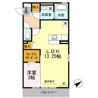 シャンテ【3階】の間取り